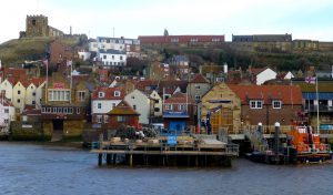 The Whitby harbour. North Yorkshire, England