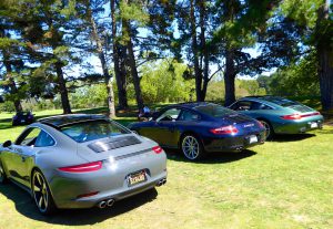 Porsche 911's at Carmel Porsche Werks Reunion , Carmel. California, USA