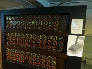 The 'Bombe' invented by Alan Turing which helped crack the Enigma code 