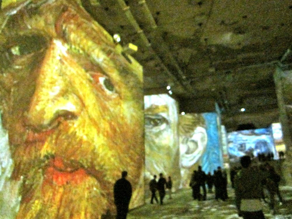 Vincent Van Gough's vineyards at the Carrières de Lumières Provence, France