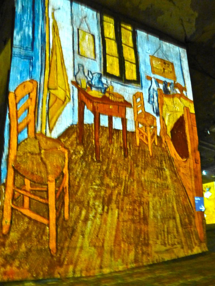 Vincent Van Gough's art at Carrières de Lumières, near Les Baux de Provence, France