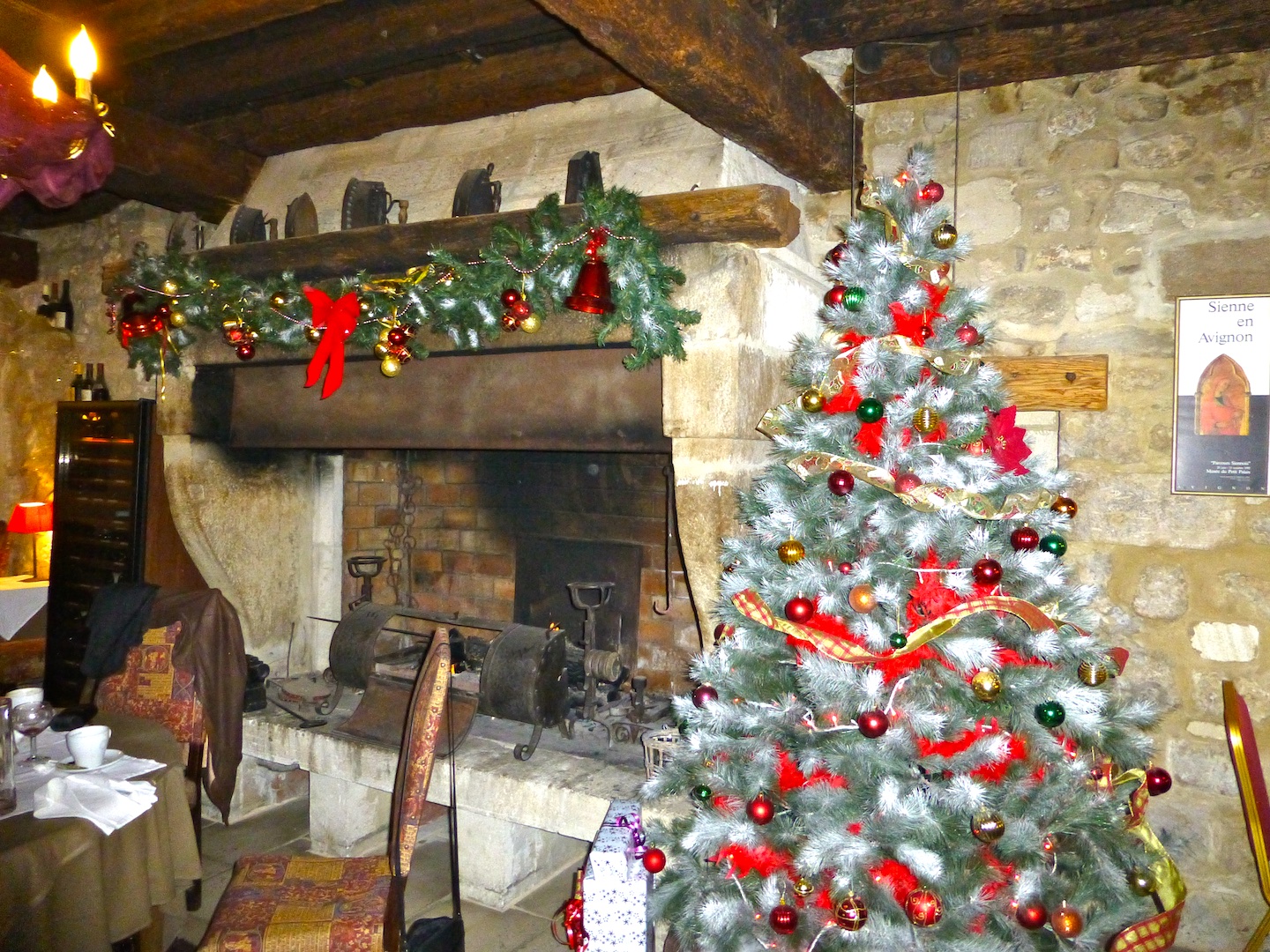 Christmas lunch in Avignon, Provence, France