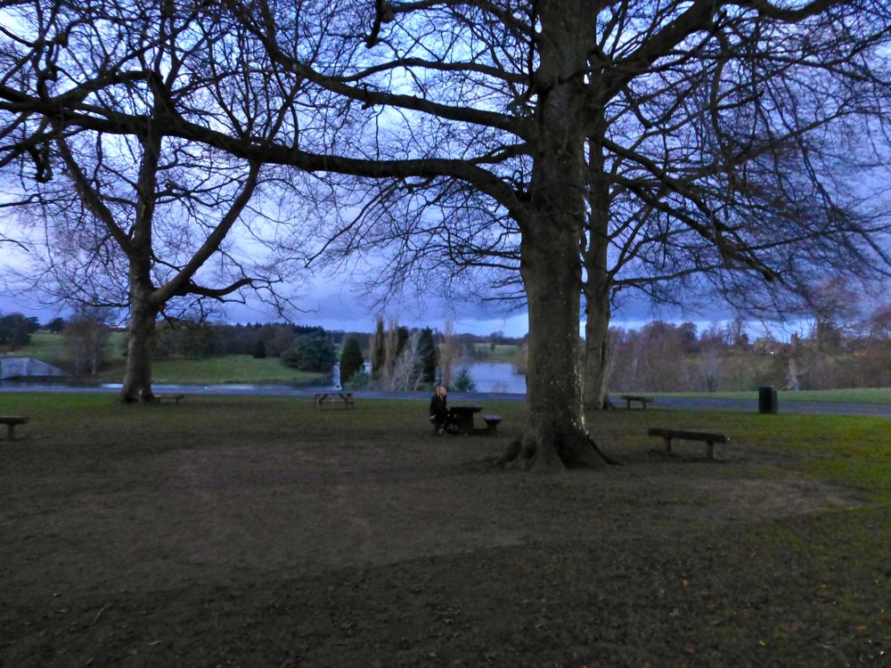 Blenheim Palace, Woodstock, England at Twilight in December