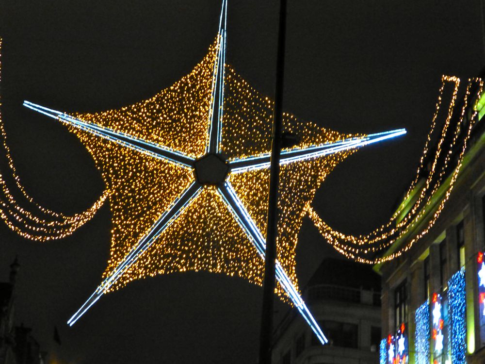 London's Christmas lights Oxford Street, December 2012