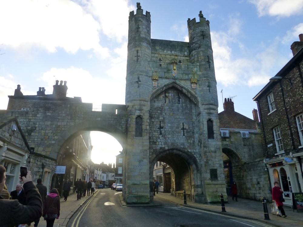 The gates to the city of York, England