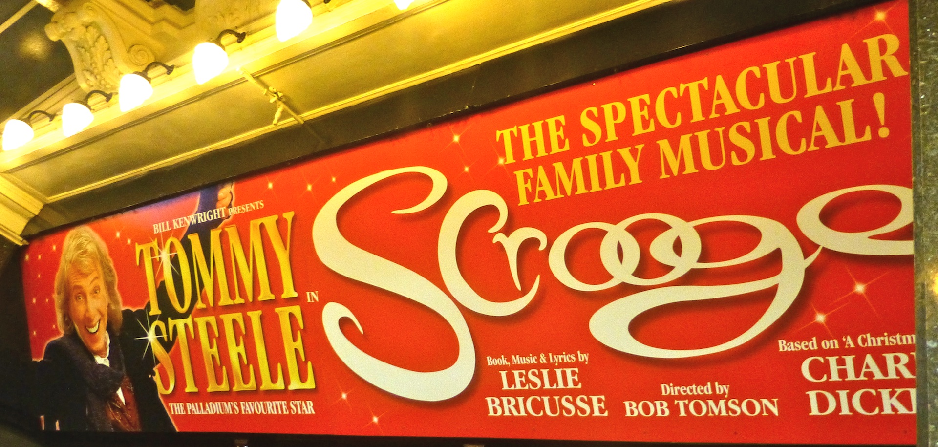 'Scrooge' at the theatre in London, England