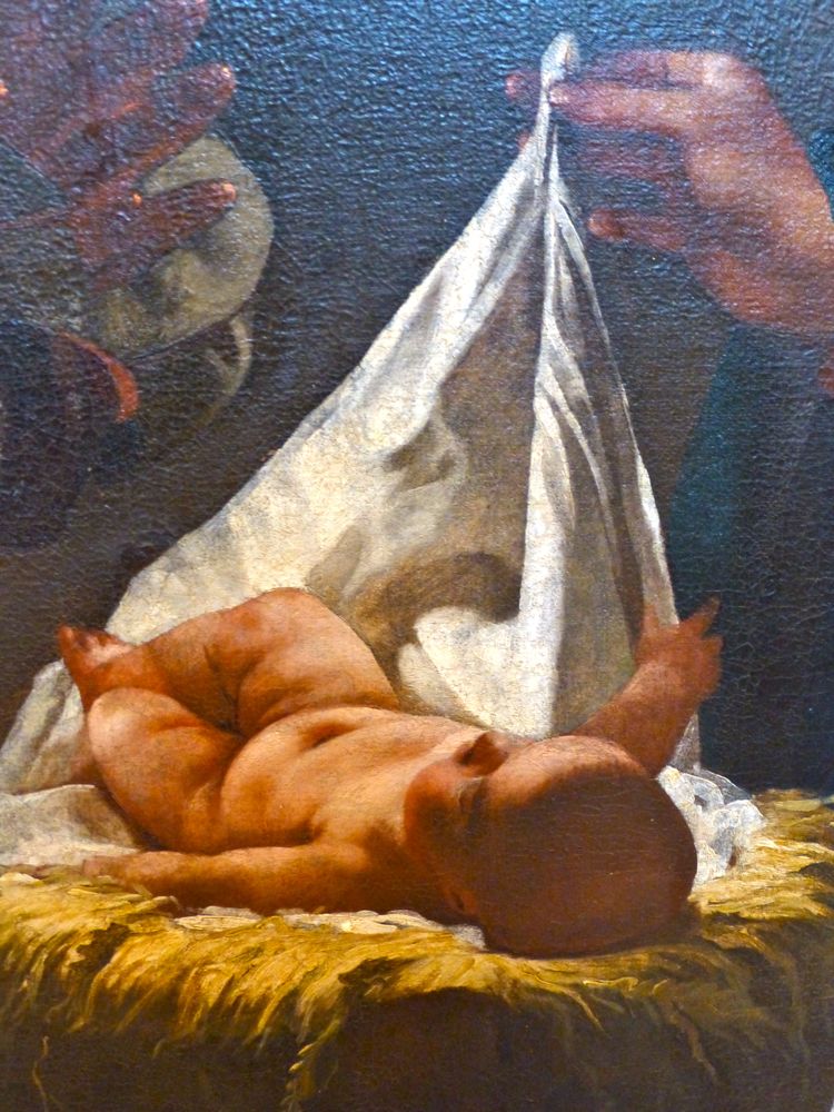 17th century baby Jesus painting at Castelvecchio, Verona