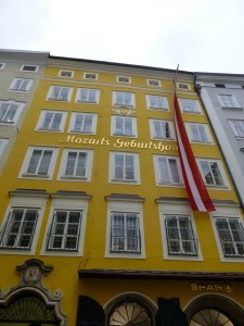 Mozart's birthplace in Salzburg