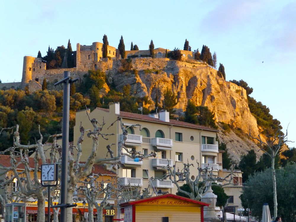 Chateau in Cassis, Provence at twilight