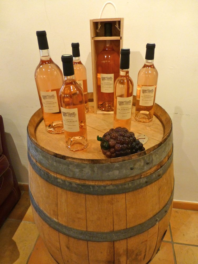 Rose wine tasting at Chateau La Verrerie, Luberon, Provence, France