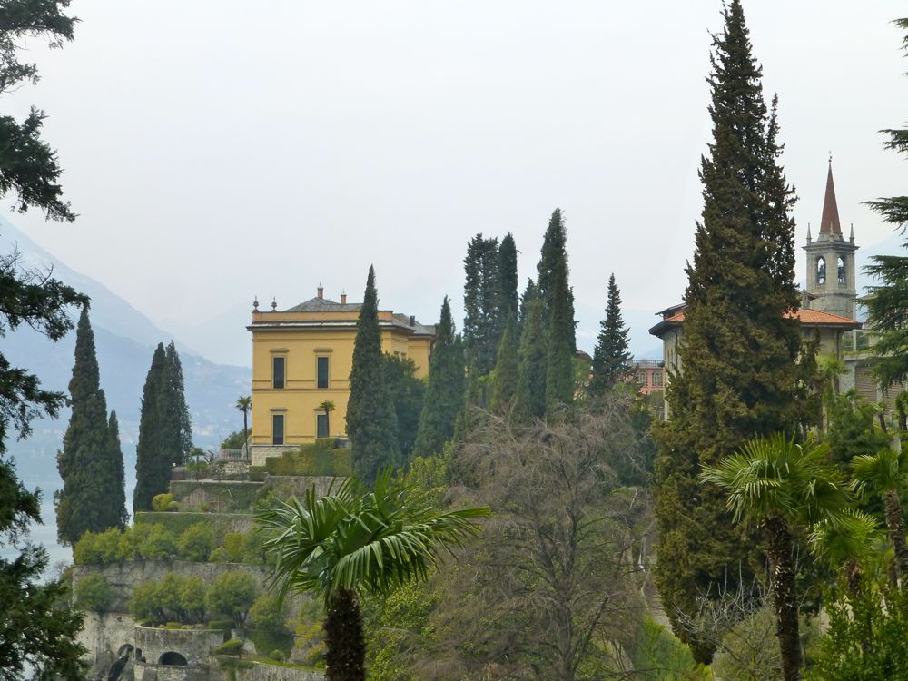 Villa view in Varenna, Lake Como, Italy