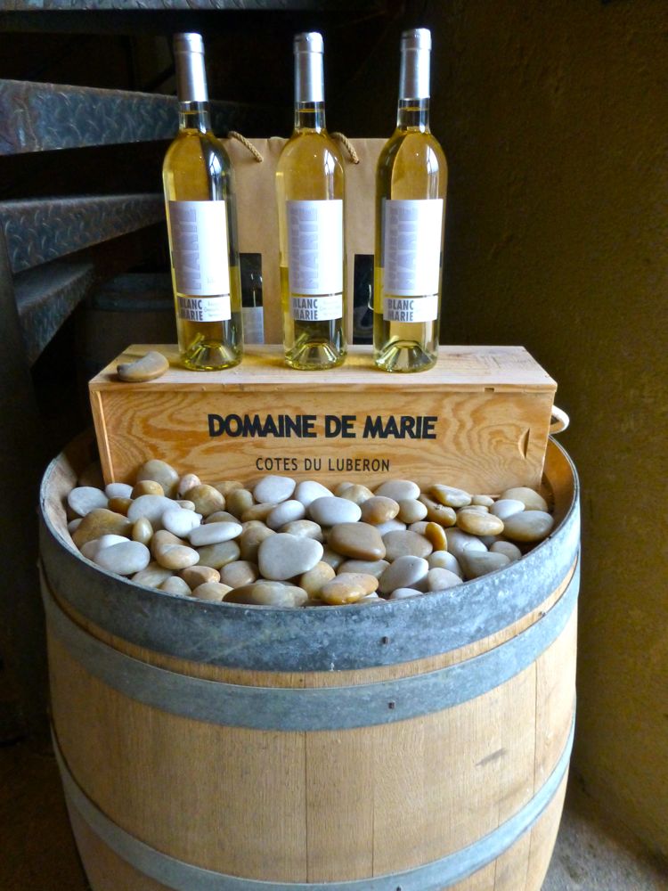 White wine at Domaine de Marie, Menerbes, Luberon Provence