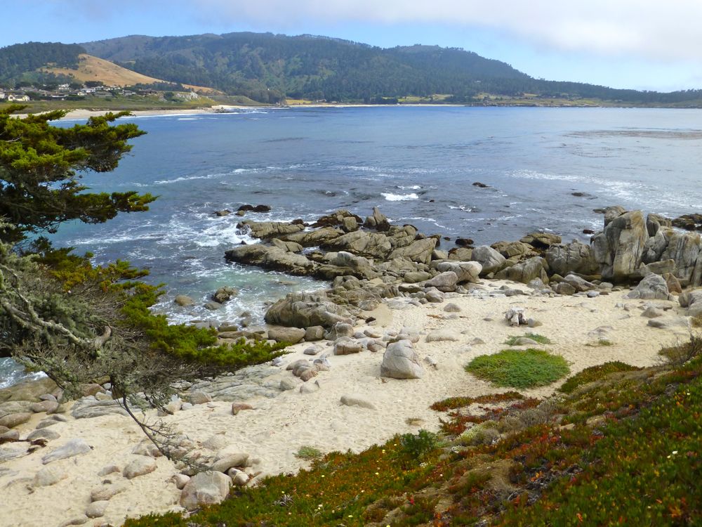 Carmel, across River Beach, towards Carmel Highlands