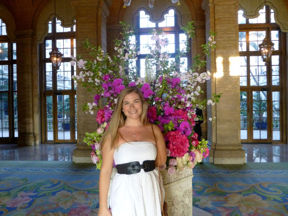 Kate in Lobby at The Breakers, West Palm Beach, Florida, USA