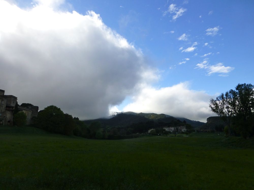 Storm building over Lourmarin