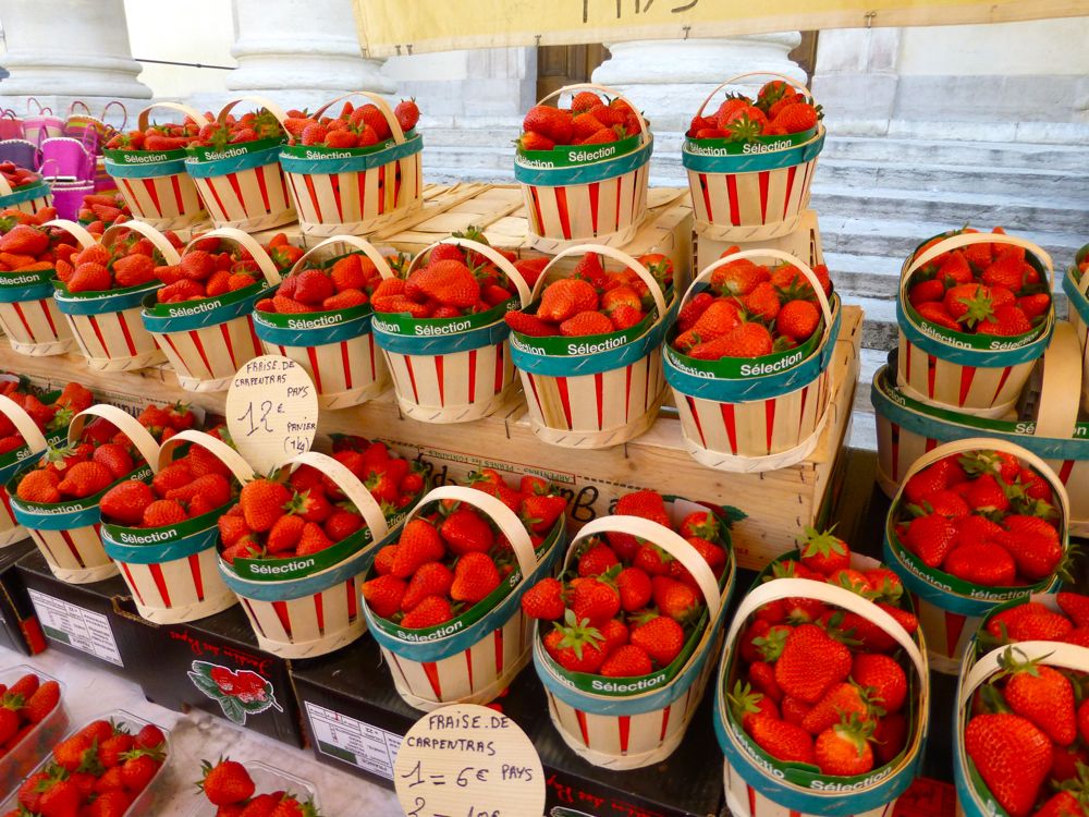 Strawberries in the Lourmarin Market
