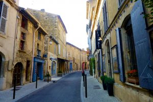 Street in Lourmarin, Luberon, Provence, France