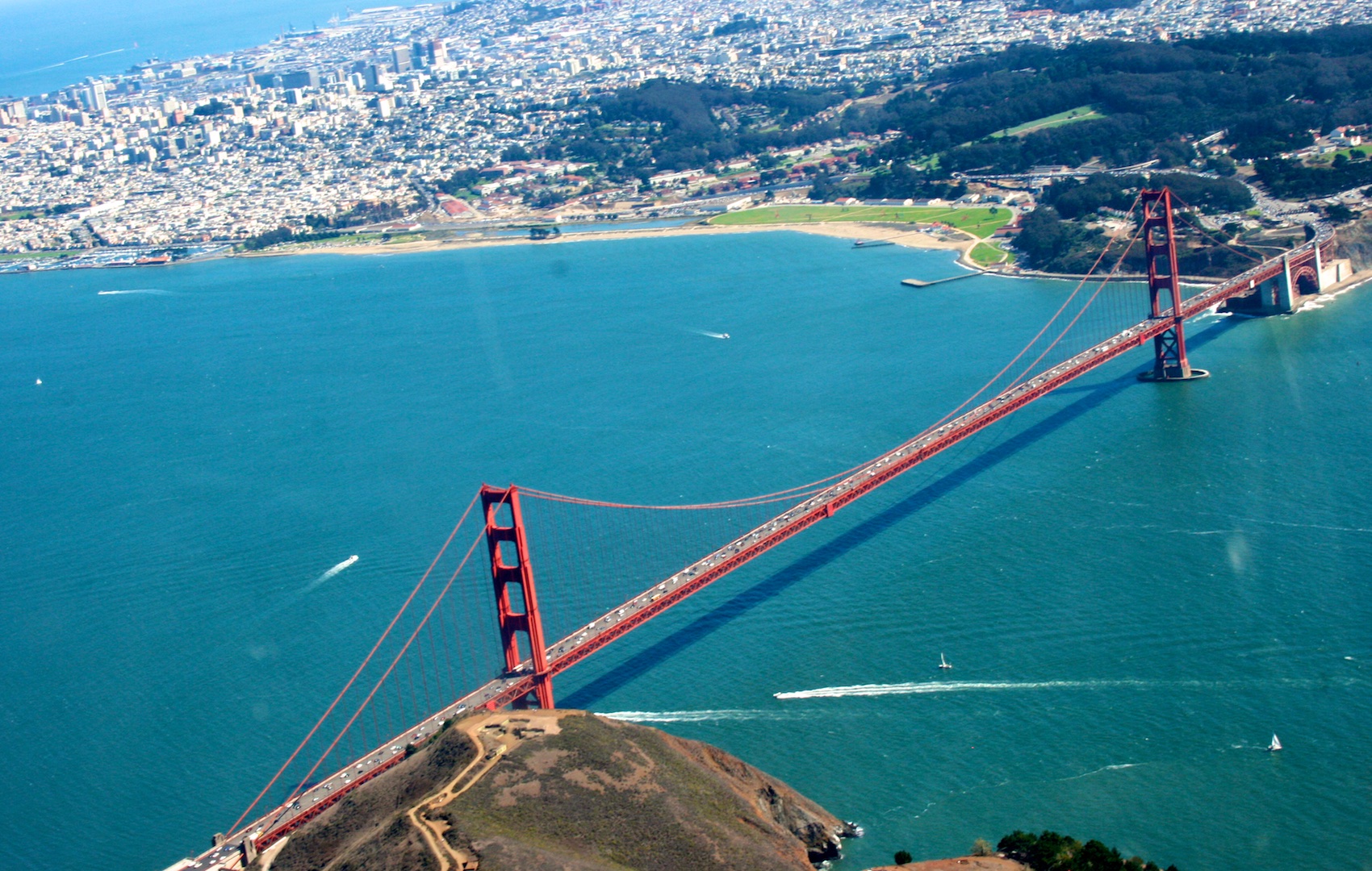 Above The Golden Gate Bridge, San Francisco
