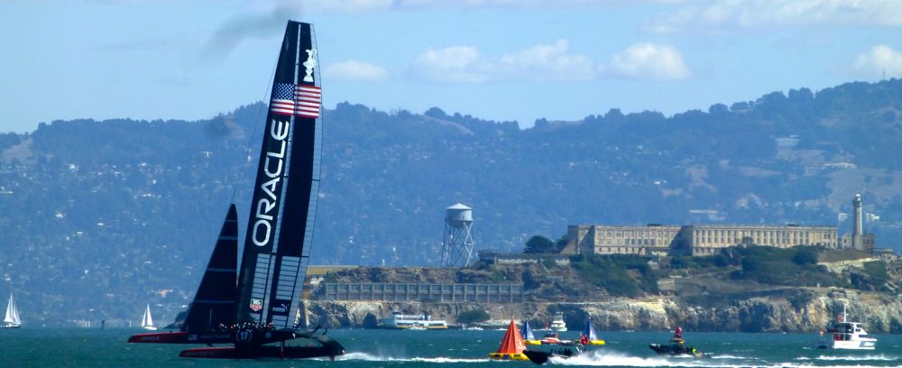 Team USA, Oracle in the final race of the America's Cup