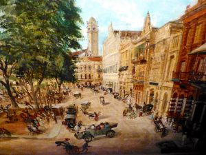 Painting of Singapore in 19th century