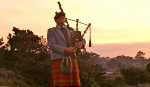 The Piper as sun sets at Spanish Bay , The In at Spanish Bay, California, USA