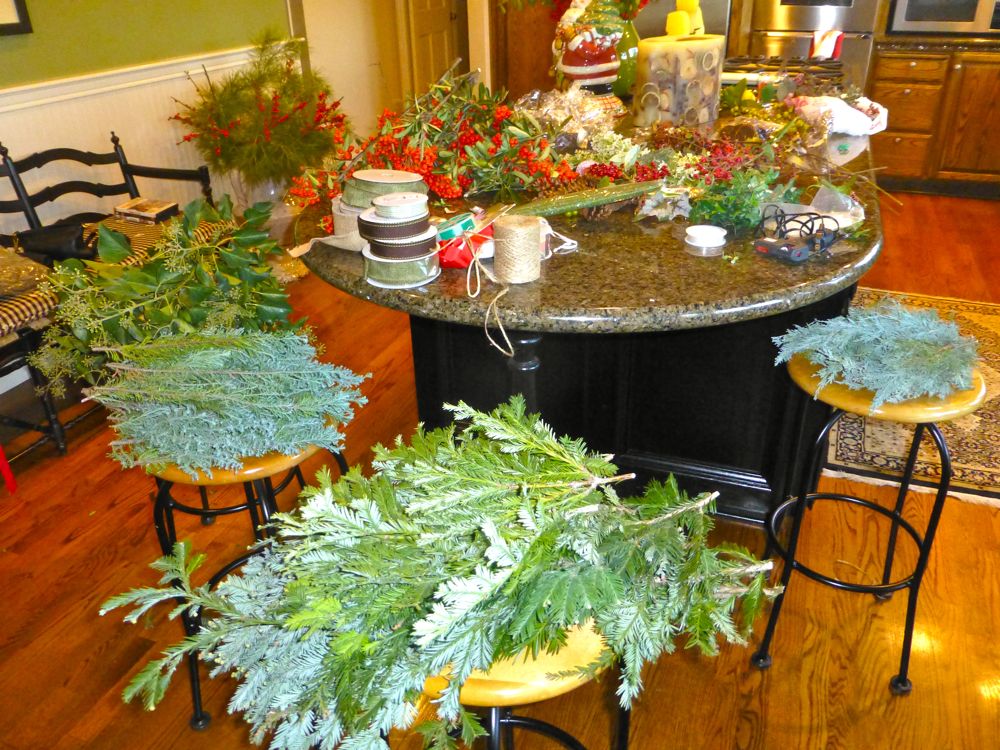 Christmas Wreath making supplies
