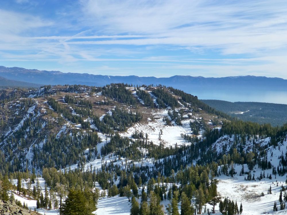 View at the summit, Alpine Meadows, Lake Tahoe, California