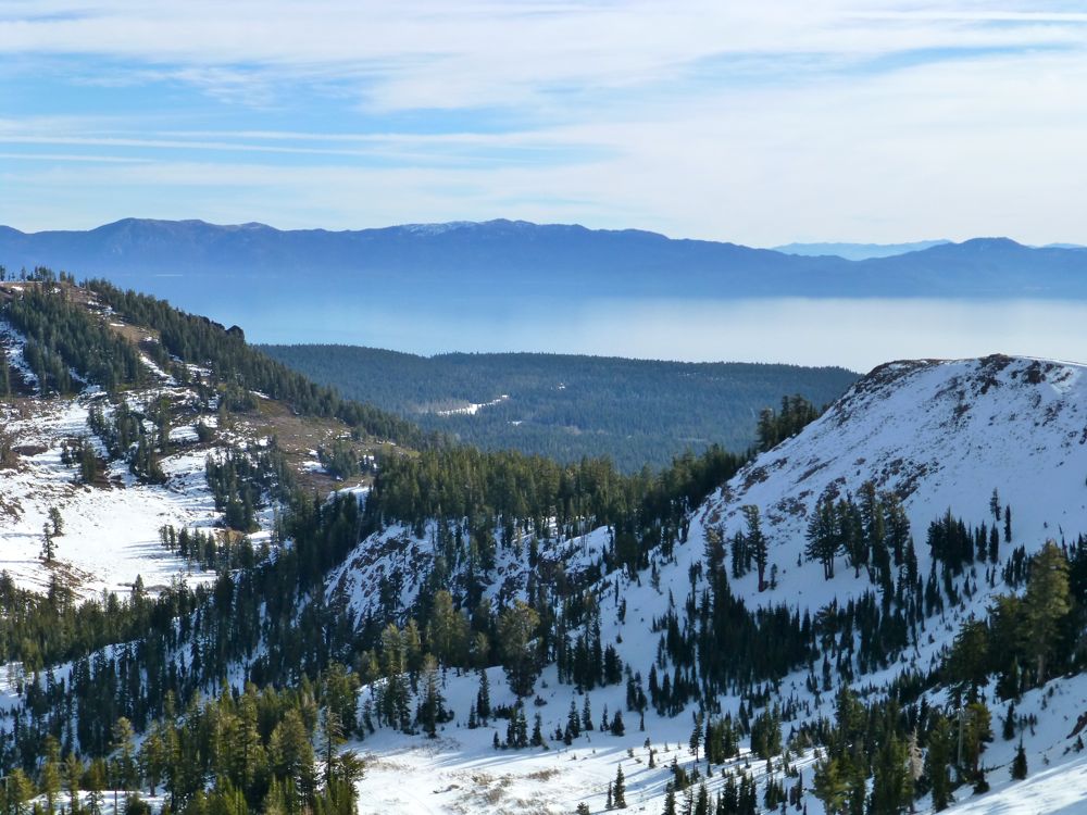 View at the summit, Alpine Meadows, Lake Tahoe, California