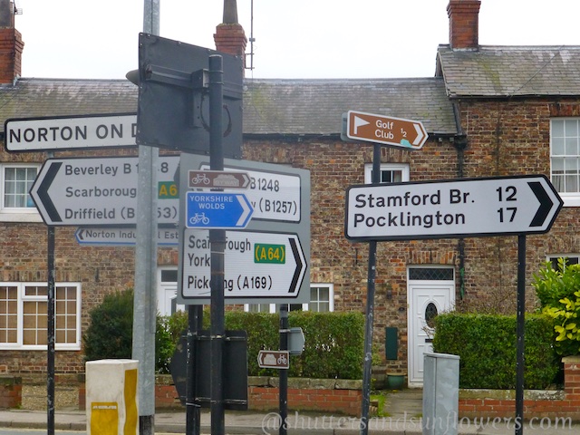 Yorkshire road sign posts