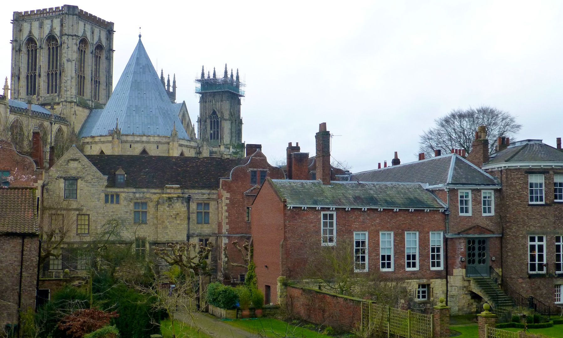 York Minster from City wall, York, England