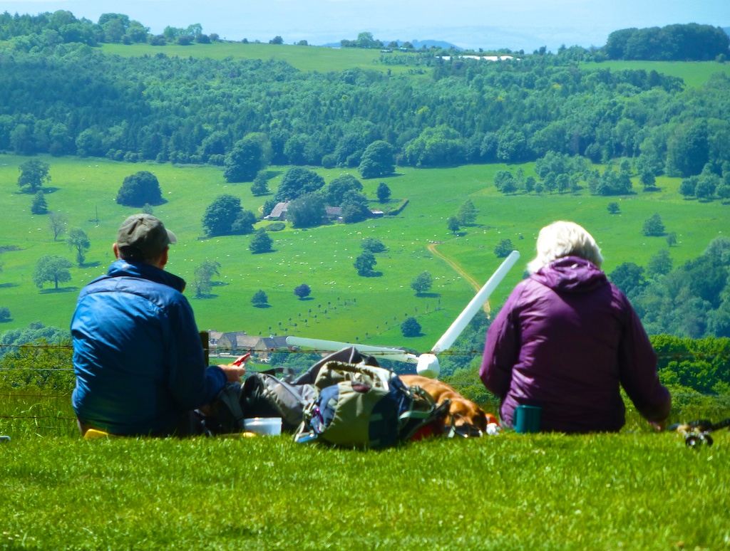 Brits picnicking in the Cotswolds