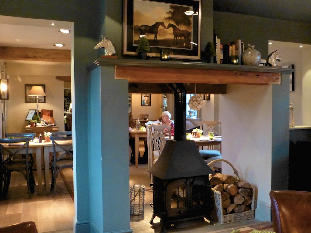 Dining room at The Fuzzy Duck,The Cotswolds, Gloucestershire, England