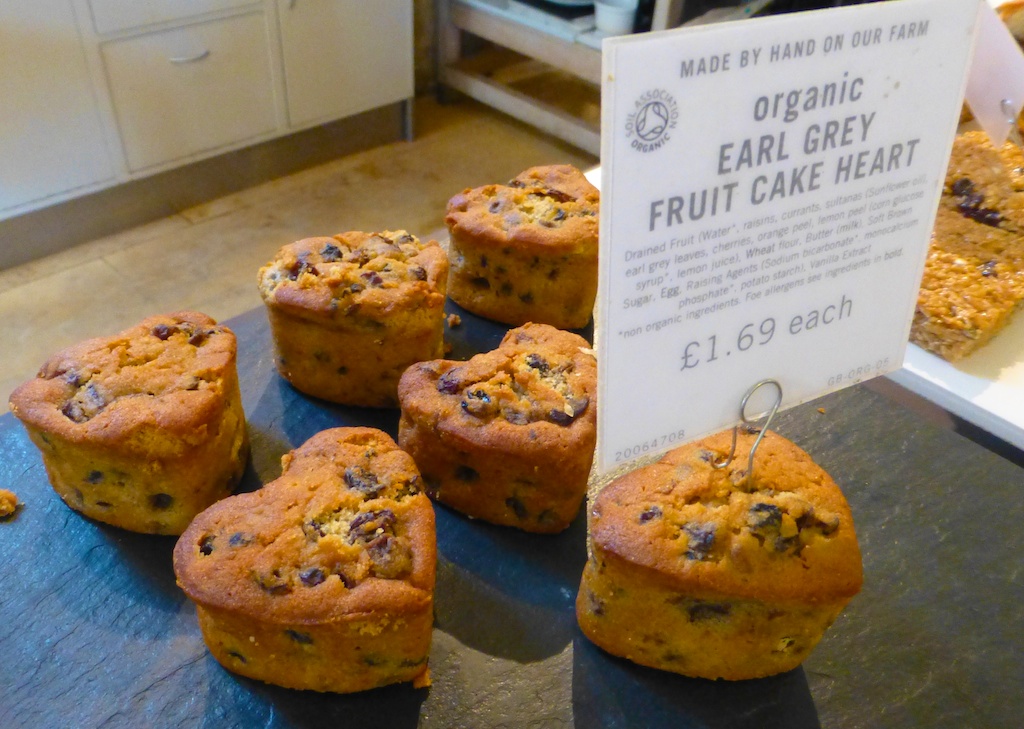 Little cakes at Daylesford Barns in the Cotswolds