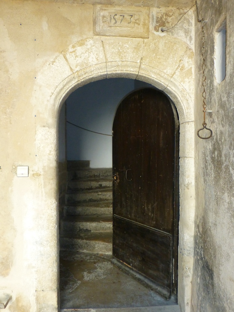 Entrance to oldest house in Lourmarin, 1573