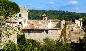 Goult, roof tops of the Luberon, Provence