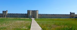 Walled Medieval city of Aigues-Mortes, France