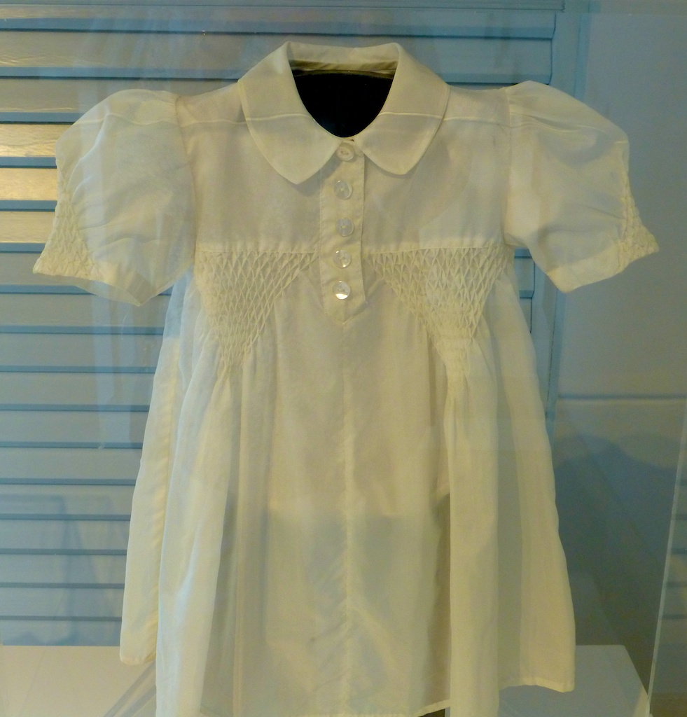 Child's dress made from an allies' parachute during World War II