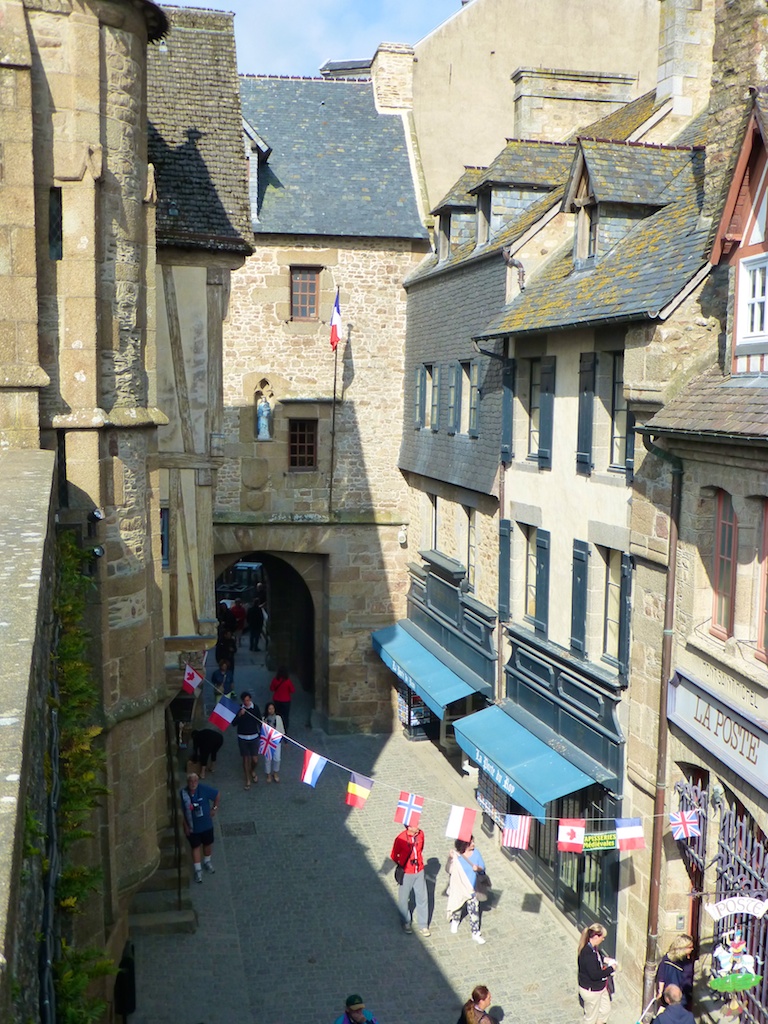 Streets of Mont Saint Michel, Normandy France