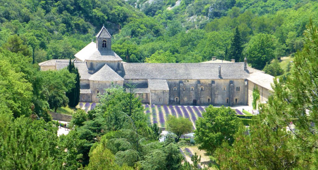 View of l'Abbaye Notre-Dame de Sénanque, Provence, France