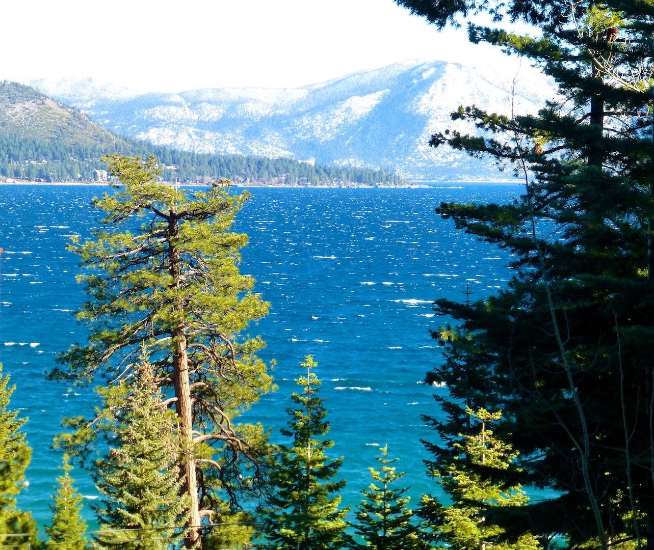 Across Lake Tahoe in December, New Year's Eve