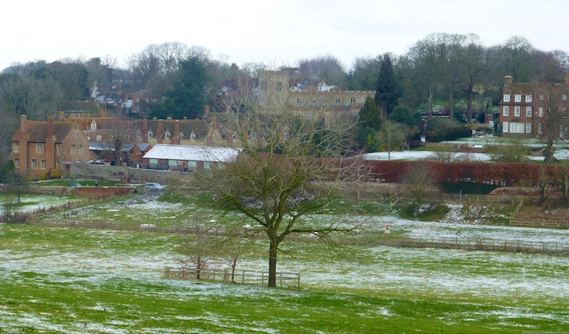 View of Ewelme, Oxfordshire, England