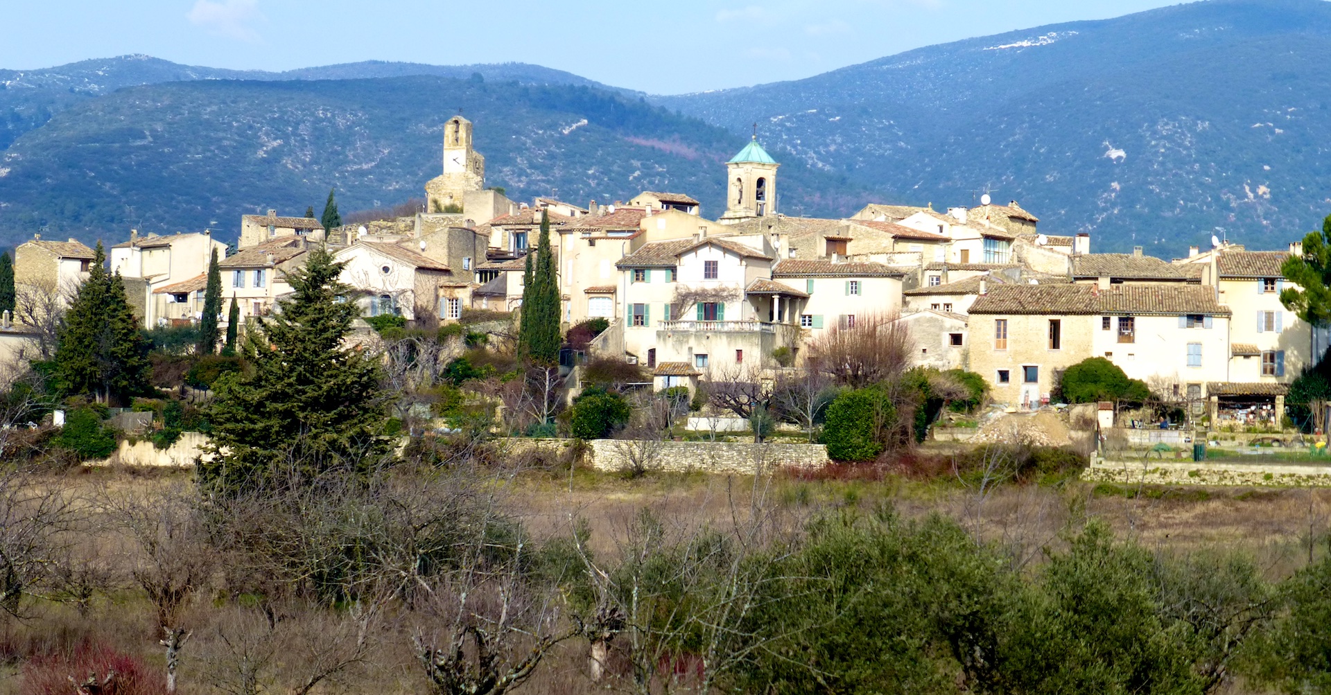 Lourmarin in February, Luberon, Provence, France