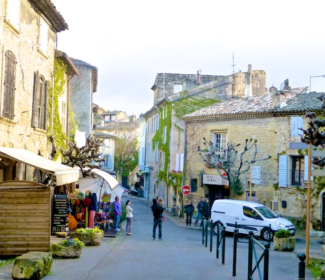 Street scene in Lourmarin, Provence