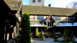 The almshouses and church at Ewelme, Oxfordshire, England