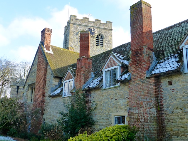 The Church and alsmhouses in Ewelme