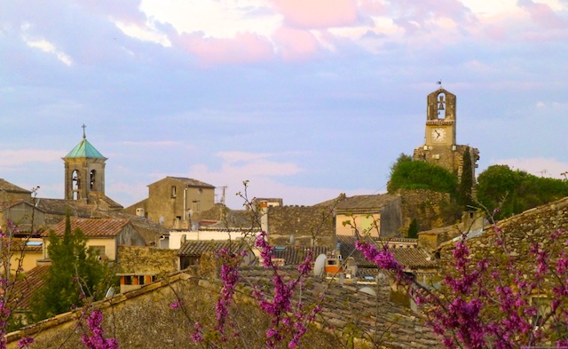 View of Lourmarin, Luberon, Provence from a bedroom window