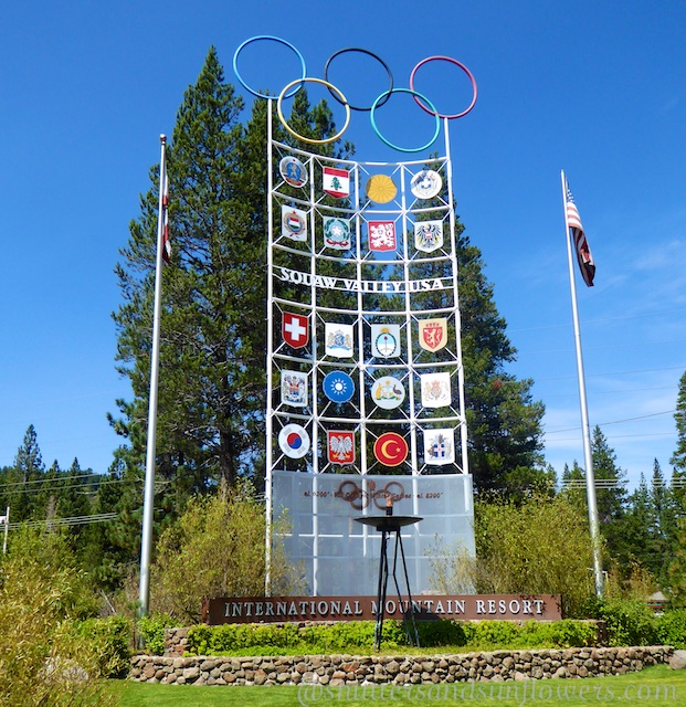 Entrance to Squaw Valley, Lake Tahoe, California