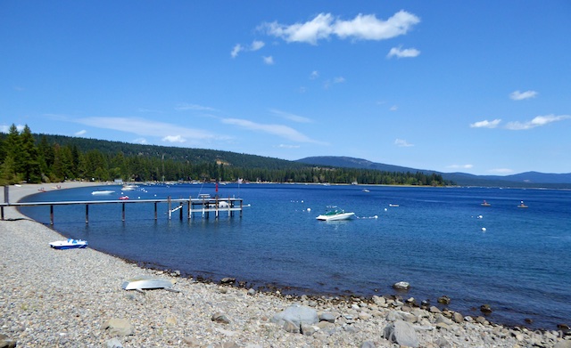 West Shore, Lake Tahoe from the bicycle trail