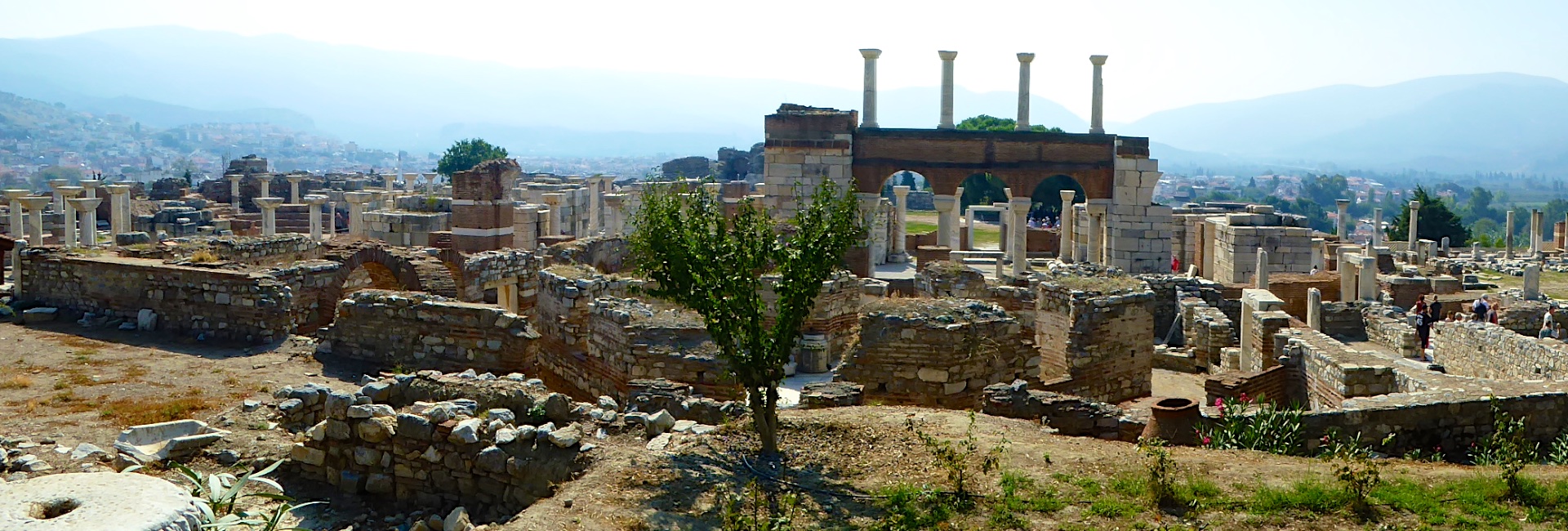 View over Basilica of St John near Ephesus,Turkey