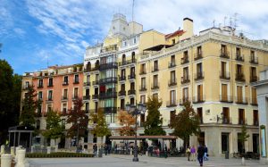 Plaza de Oriente architecture, Madrid, Spain